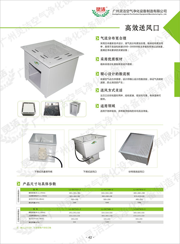 一體高效送風(fēng)口-【靈潔凈化】匠心制造_省心實惠之選
